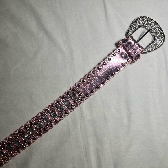Pink Rhinestone Embellished Belt - Picture 5 of 5